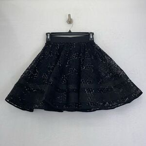 Milly Minis Horse Hair Skater Skirt in Black